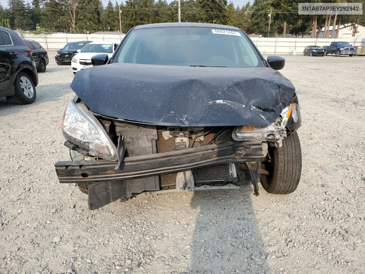 2014 Nissan Sentra S VIN: 3N1AB7AP3EY292942 Lot: 66621444