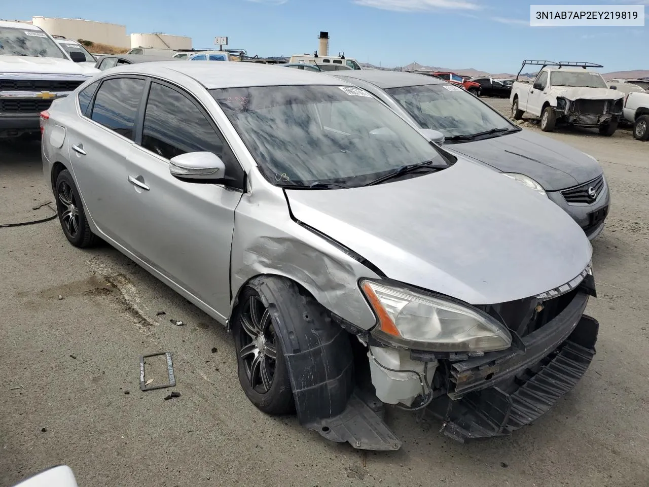 2014 Nissan Sentra S VIN: 3N1AB7AP2EY219819 Lot: 66667844