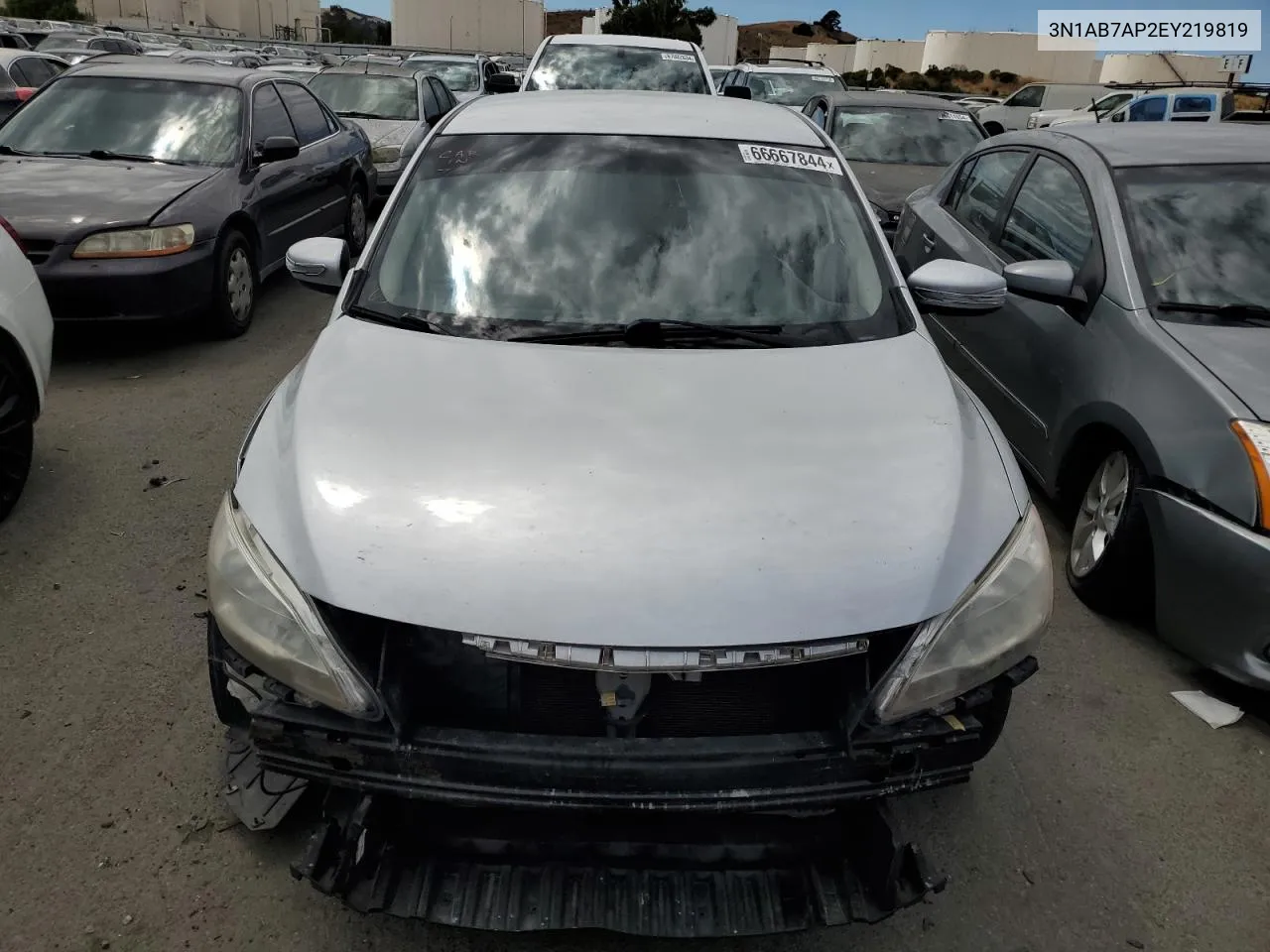 2014 Nissan Sentra S VIN: 3N1AB7AP2EY219819 Lot: 66667844