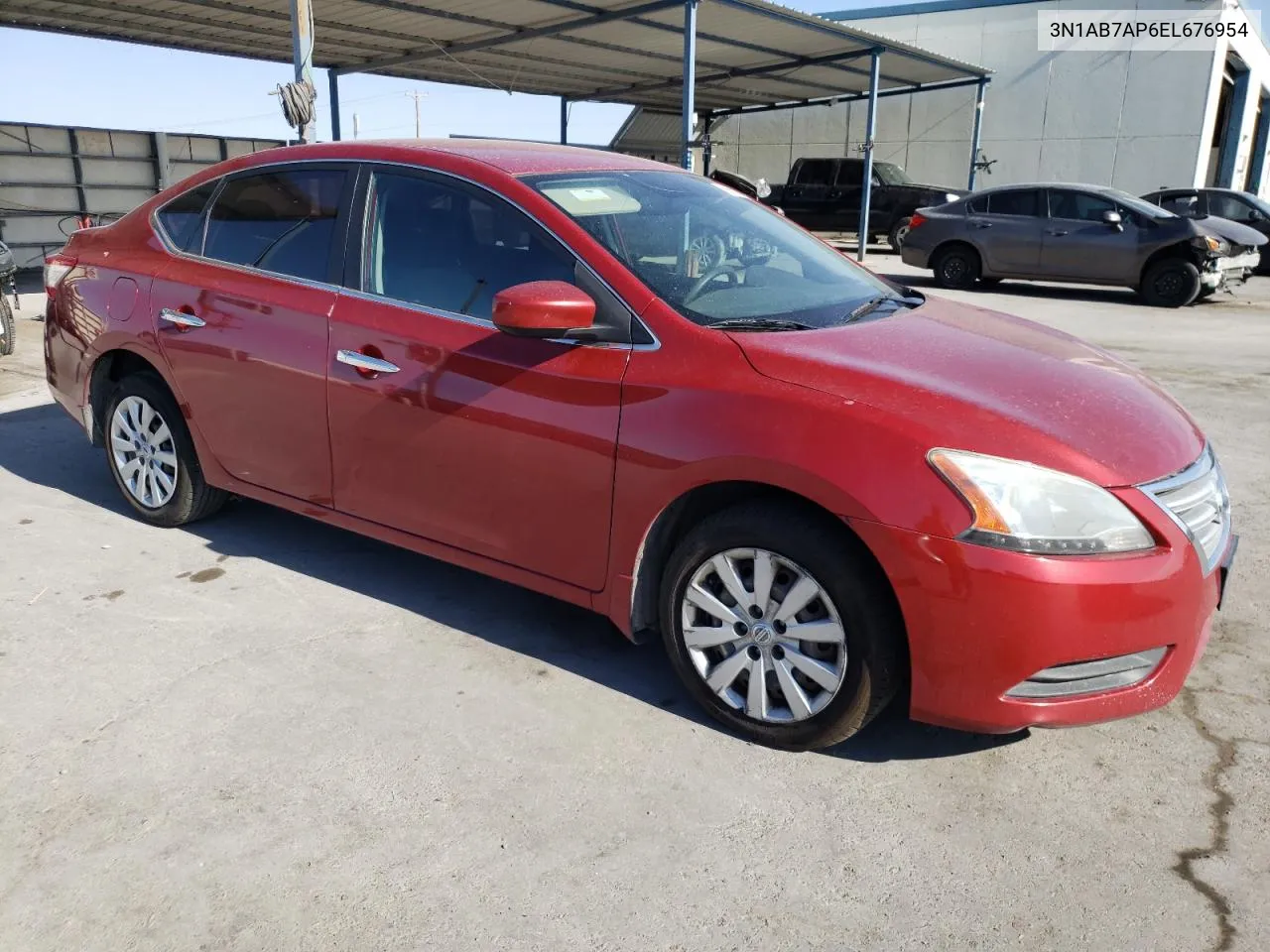 2014 Nissan Sentra S VIN: 3N1AB7AP6EL676954 Lot: 66683324