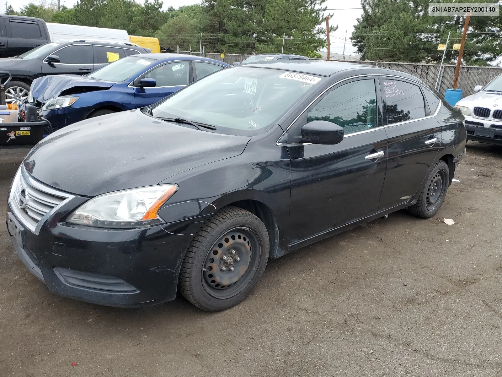 2014 Nissan Sentra S VIN: 3N1AB7AP2EY200140 Lot: 66879464