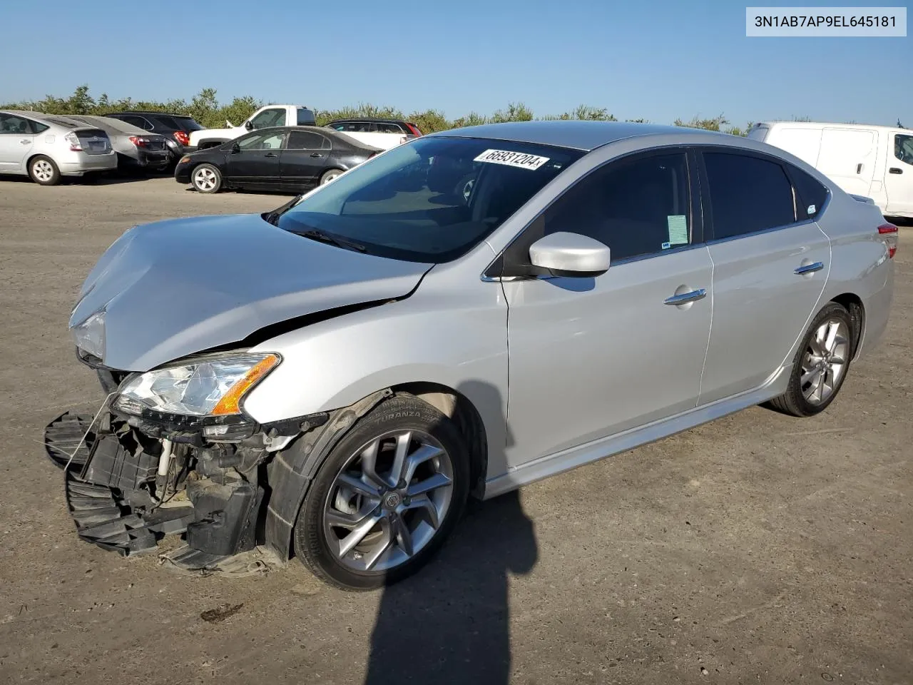 3N1AB7AP9EL645181 2014 Nissan Sentra S