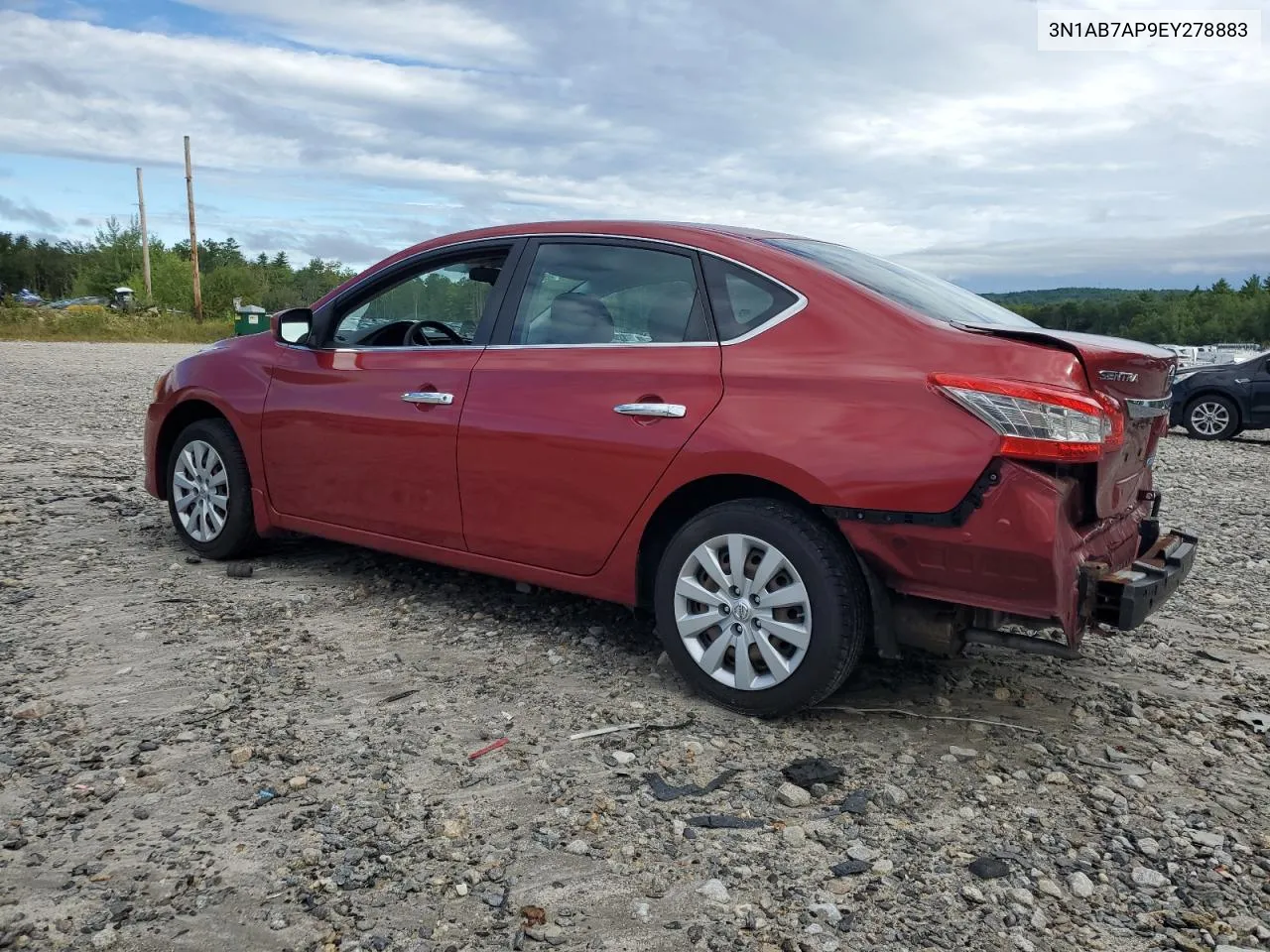 2014 Nissan Sentra S VIN: 3N1AB7AP9EY278883 Lot: 67447274