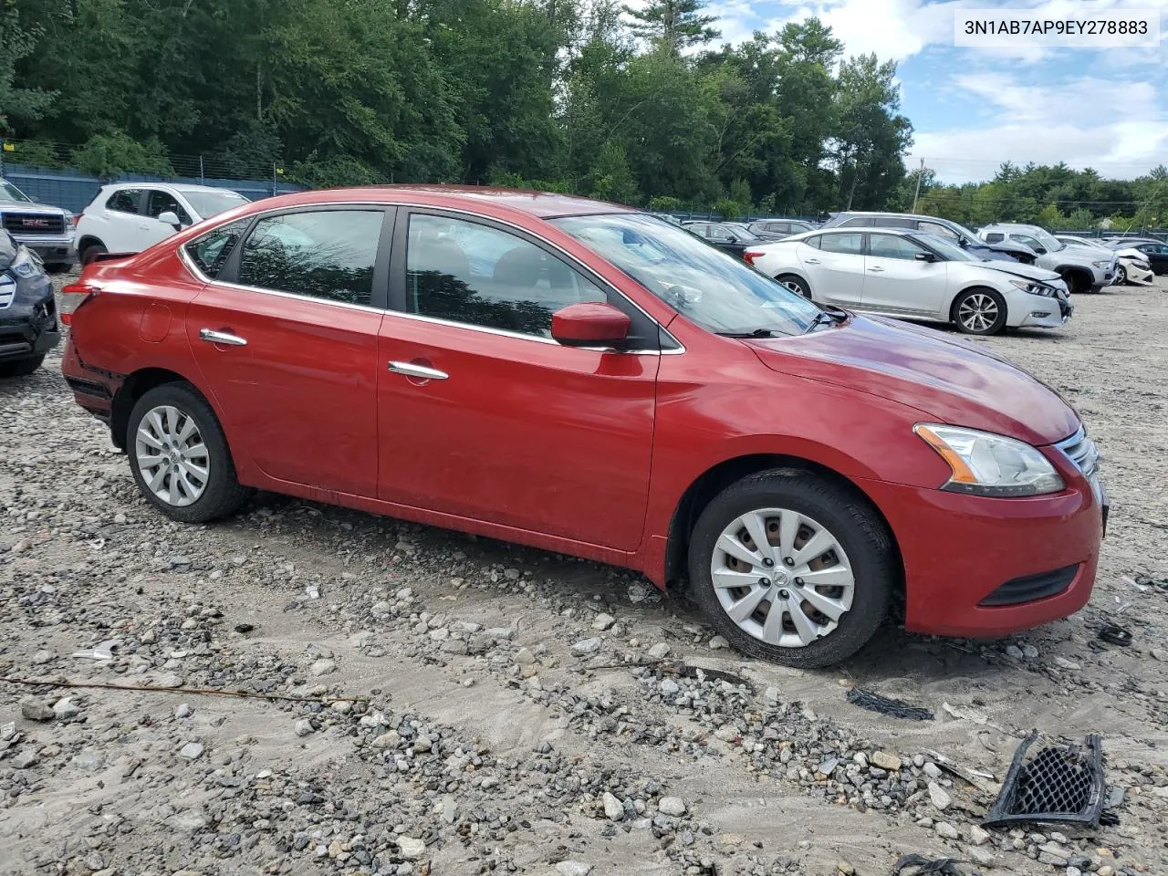 2014 Nissan Sentra S VIN: 3N1AB7AP9EY278883 Lot: 67447274