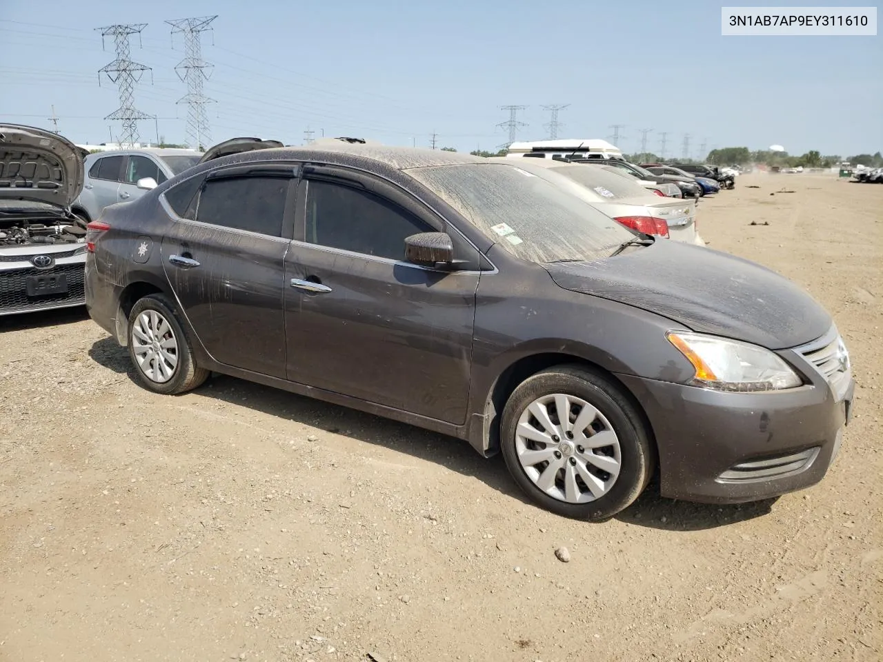 2014 Nissan Sentra S VIN: 3N1AB7AP9EY311610 Lot: 67715464