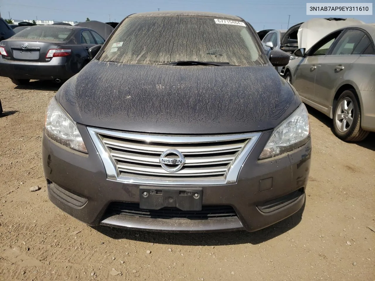 2014 Nissan Sentra S VIN: 3N1AB7AP9EY311610 Lot: 67715464