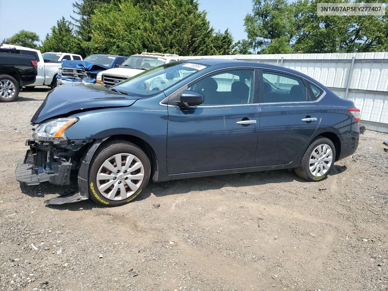 2014 Nissan Sentra S VIN: 3N1AB7AP5EY277407 Lot: 67730884