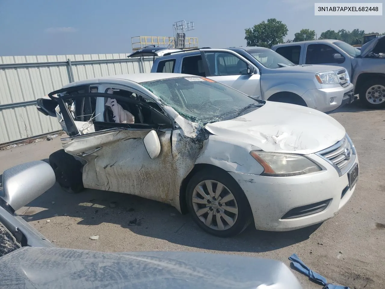 2014 Nissan Sentra S VIN: 3N1AB7APXEL682448 Lot: 67831044