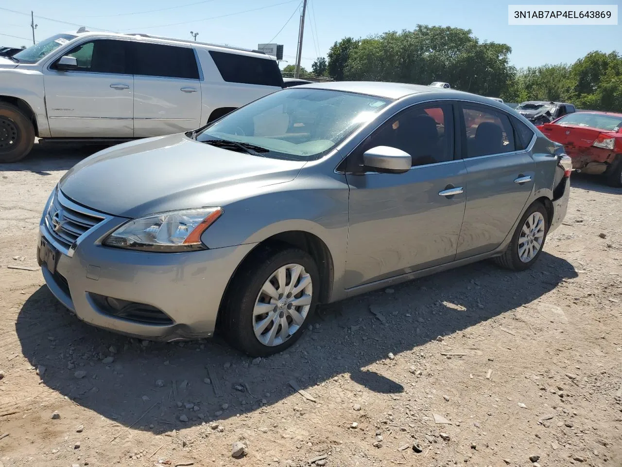 2014 Nissan Sentra S VIN: 3N1AB7AP4EL643869 Lot: 67875494