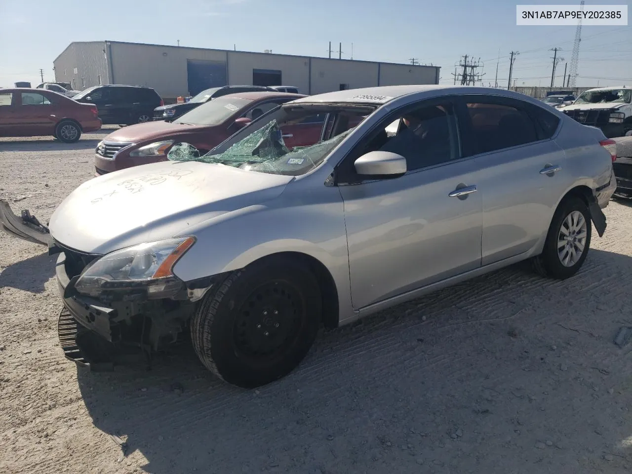 2014 Nissan Sentra S VIN: 3N1AB7AP9EY202385 Lot: 67895594