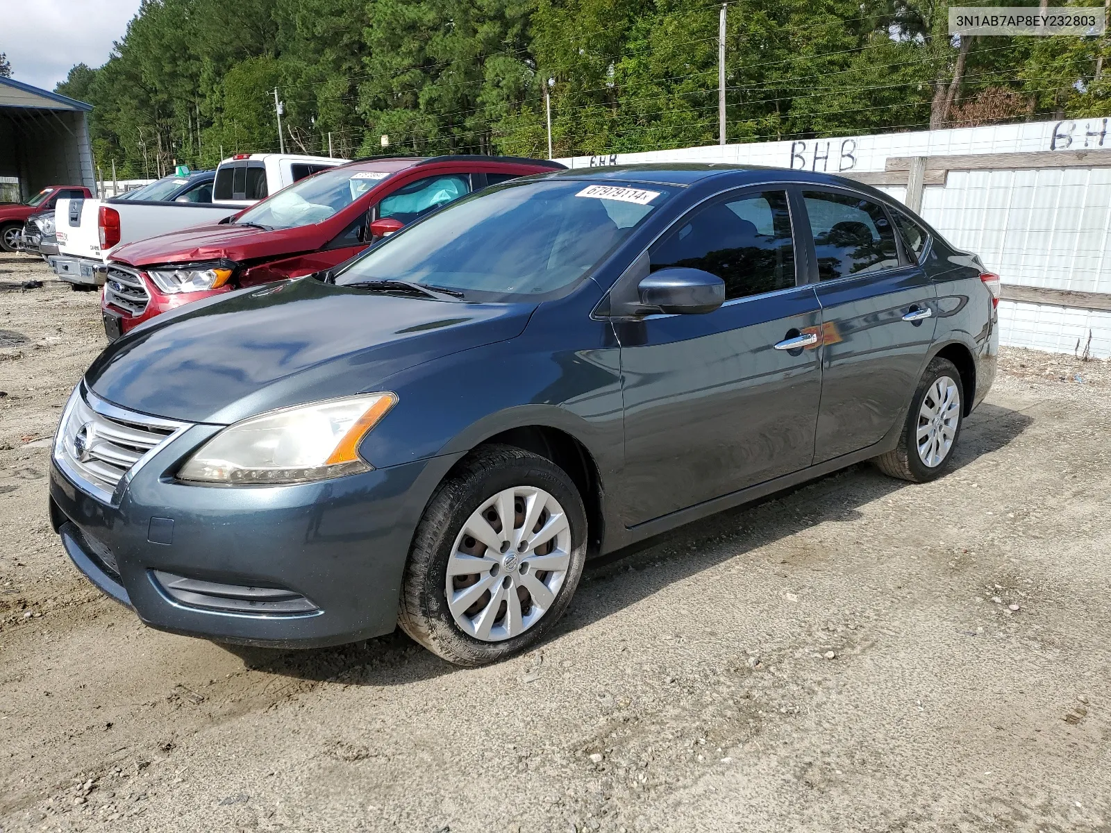 3N1AB7AP8EY232803 2014 Nissan Sentra S