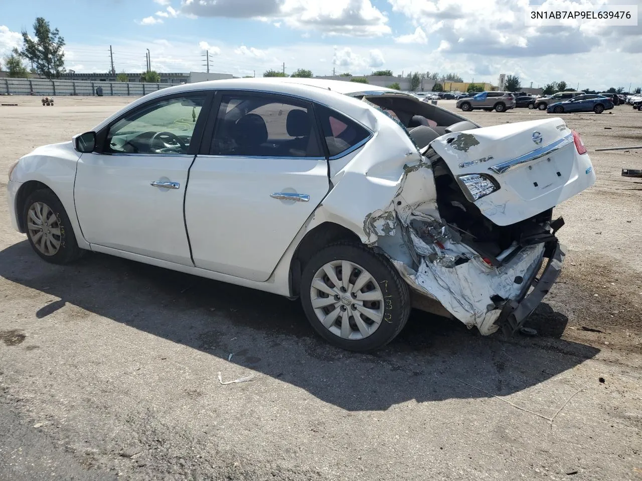 2014 Nissan Sentra S VIN: 3N1AB7AP9EL639476 Lot: 67997384