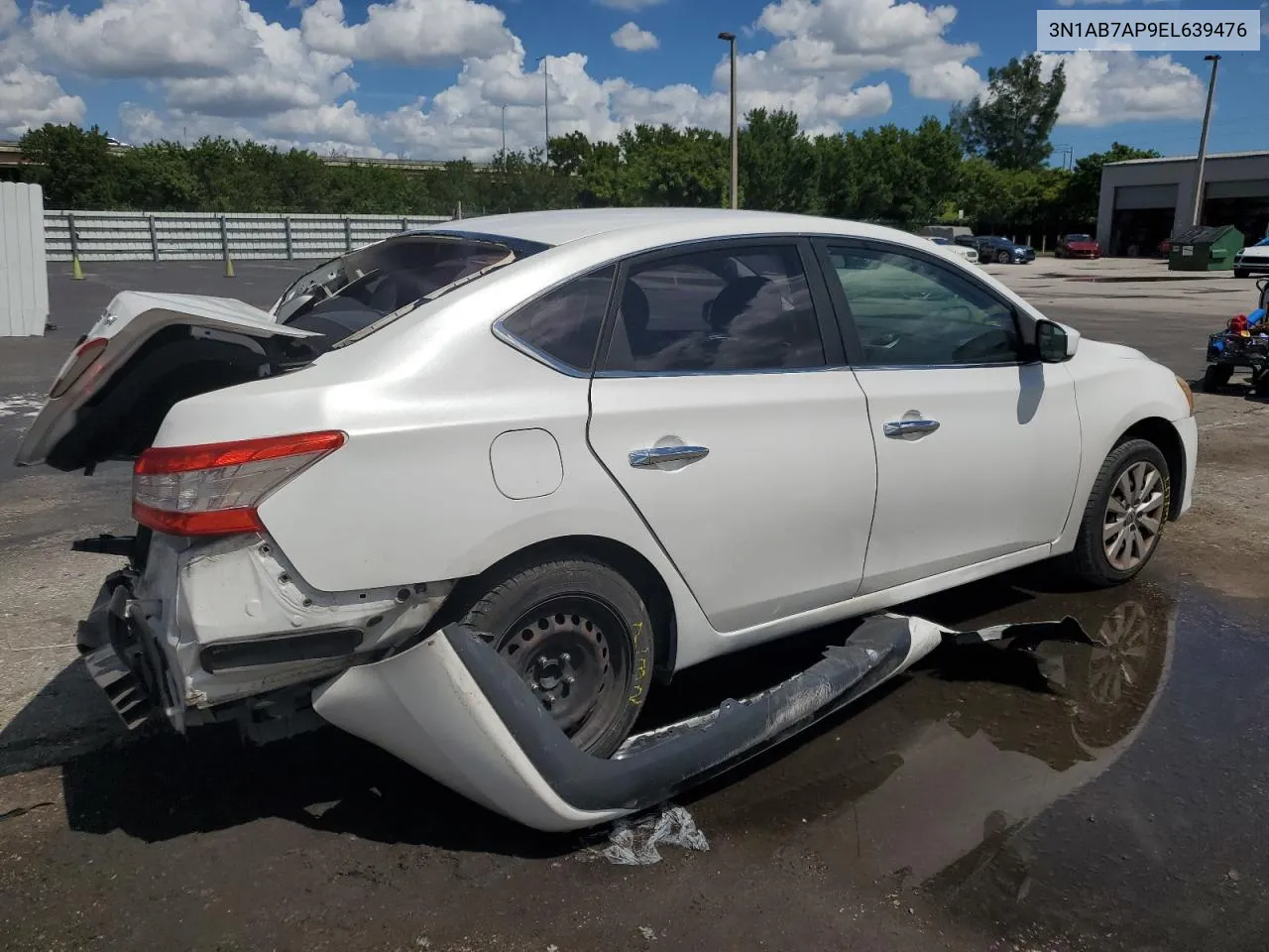 2014 Nissan Sentra S VIN: 3N1AB7AP9EL639476 Lot: 67997384