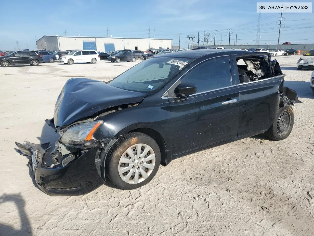 2014 Nissan Sentra S VIN: 3N1AB7AP1EY292583 Lot: 68081284