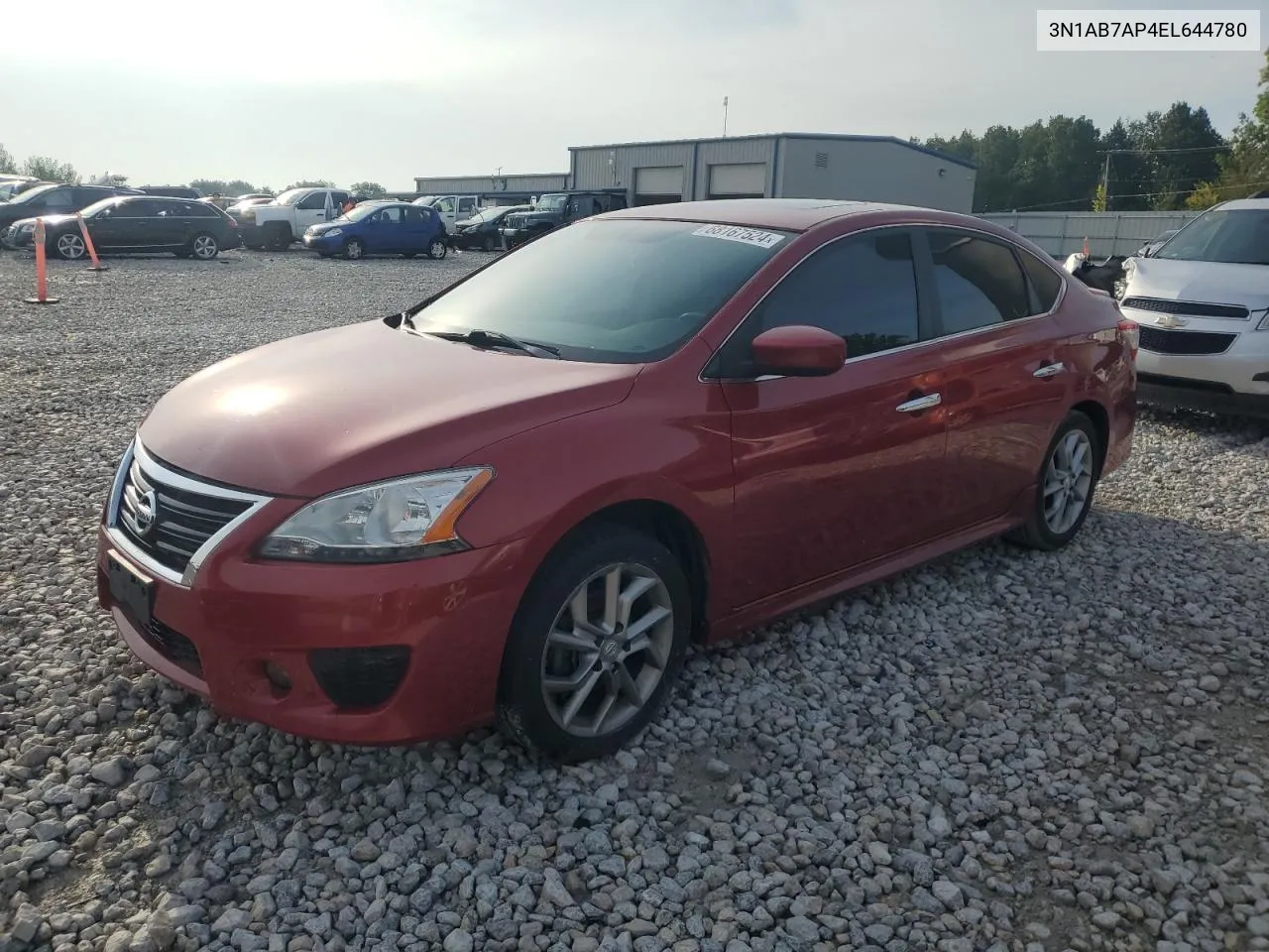 2014 Nissan Sentra S VIN: 3N1AB7AP4EL644780 Lot: 68167524