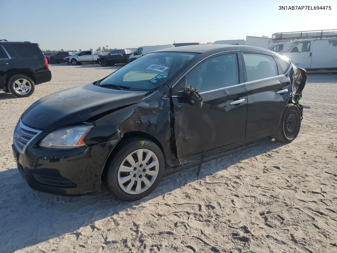 2014 Nissan Sentra S VIN: 3N1AB7AP7EL694475 Lot: 68301344