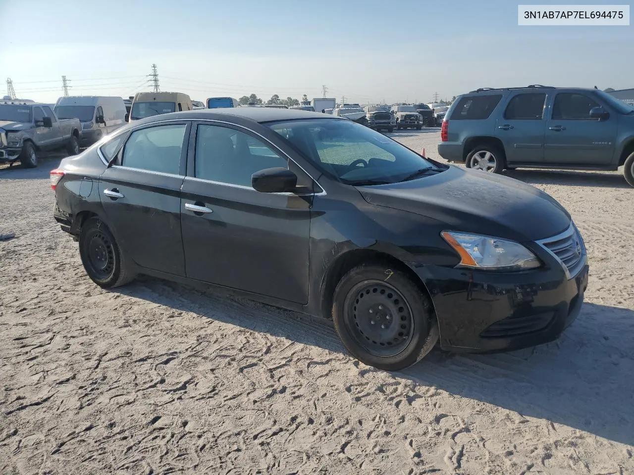 2014 Nissan Sentra S VIN: 3N1AB7AP7EL694475 Lot: 68301344