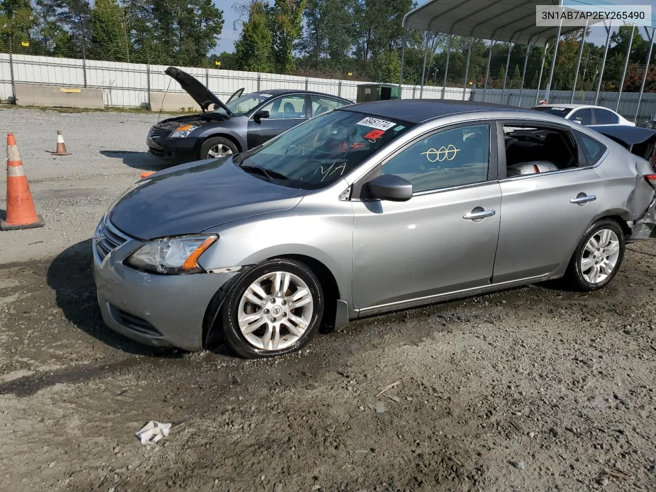 2014 Nissan Sentra S VIN: 3N1AB7AP2EY265490 Lot: 68461774