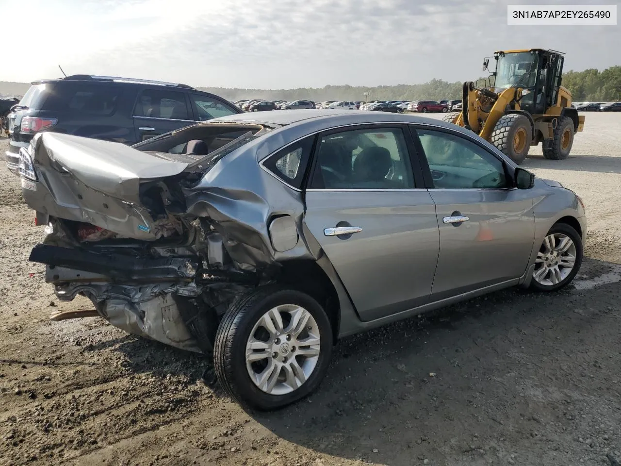 2014 Nissan Sentra S VIN: 3N1AB7AP2EY265490 Lot: 68461774