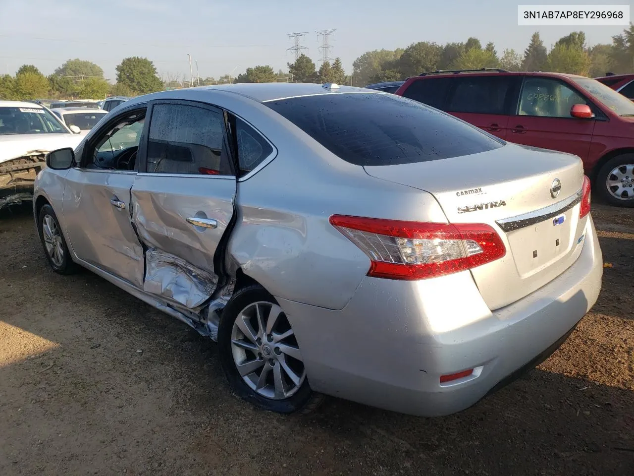 2014 Nissan Sentra S VIN: 3N1AB7AP8EY296968 Lot: 68496454