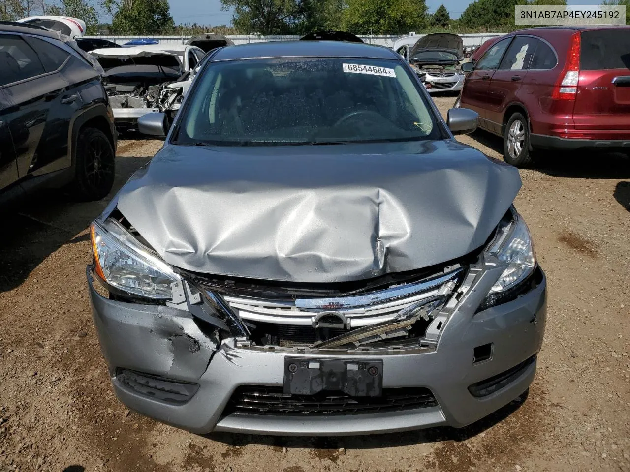 2014 Nissan Sentra S VIN: 3N1AB7AP4EY245192 Lot: 68544684