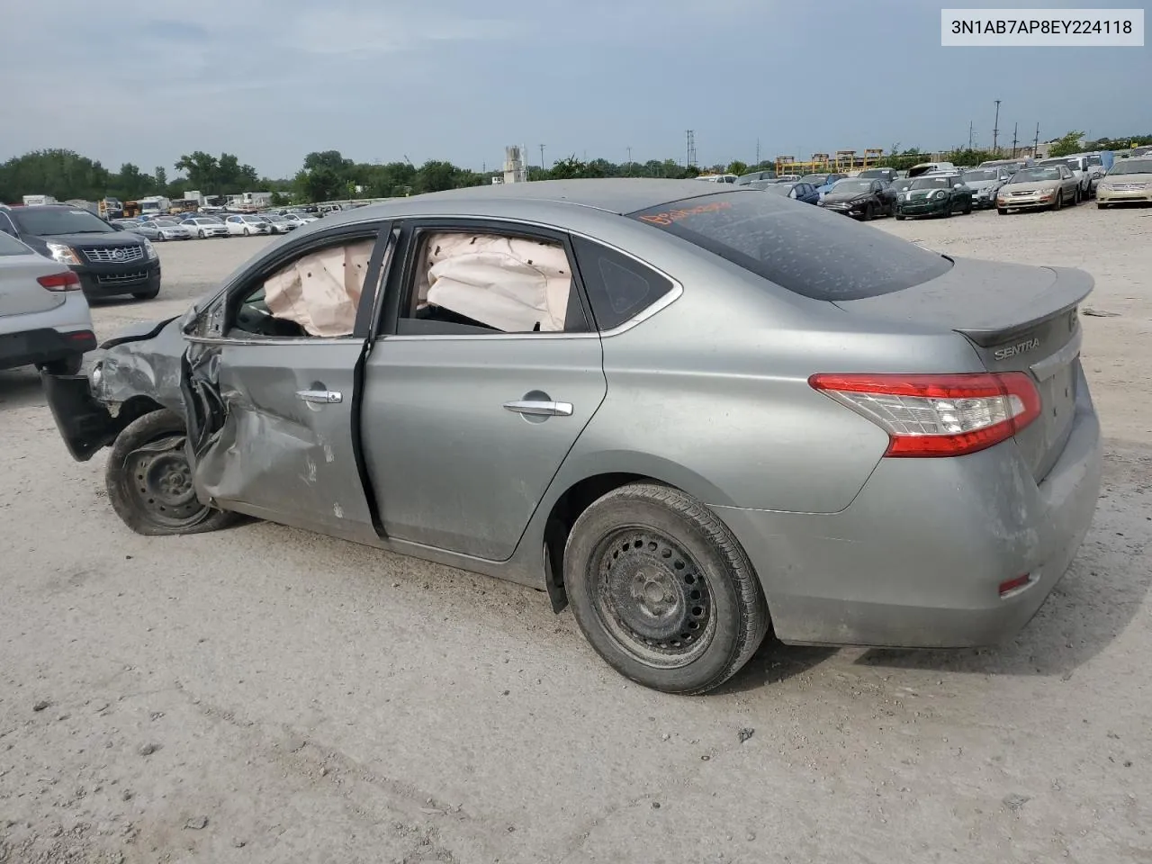 2014 Nissan Sentra S VIN: 3N1AB7AP8EY224118 Lot: 68624594