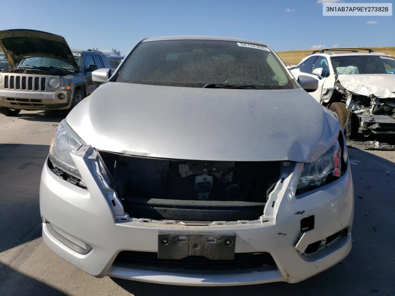 2014 Nissan Sentra S VIN: 3N1AB7AP9EY273828 Lot: 68702304