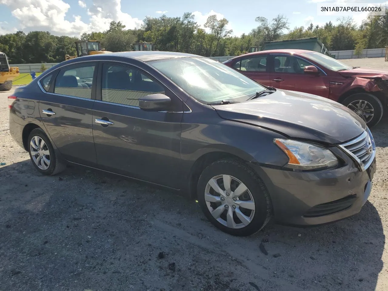 2014 Nissan Sentra S VIN: 3N1AB7AP6EL660026 Lot: 69090764