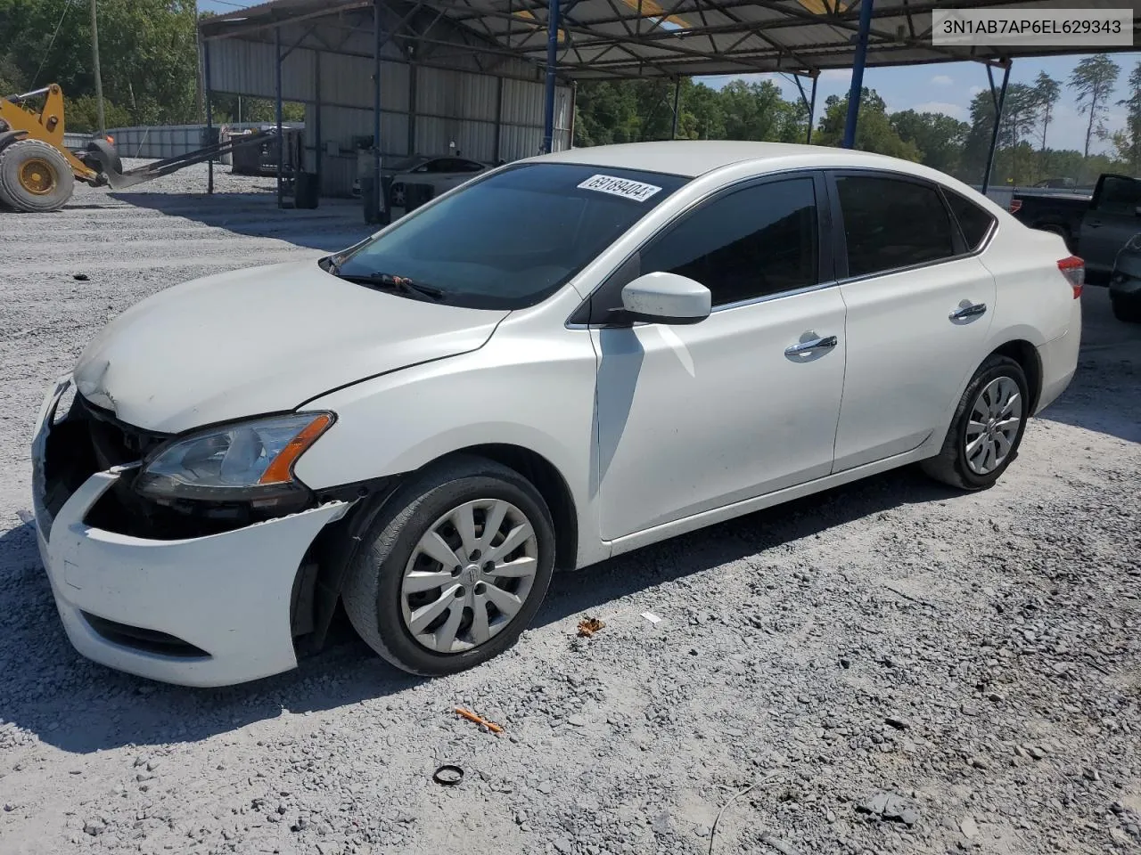 2014 Nissan Sentra S VIN: 3N1AB7AP6EL629343 Lot: 69189404