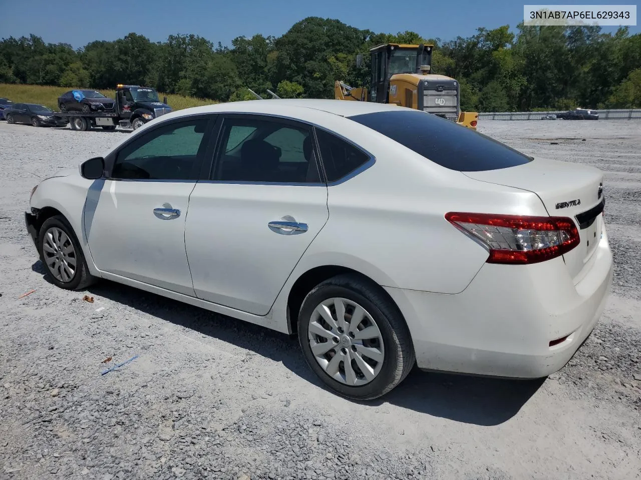 2014 Nissan Sentra S VIN: 3N1AB7AP6EL629343 Lot: 69189404