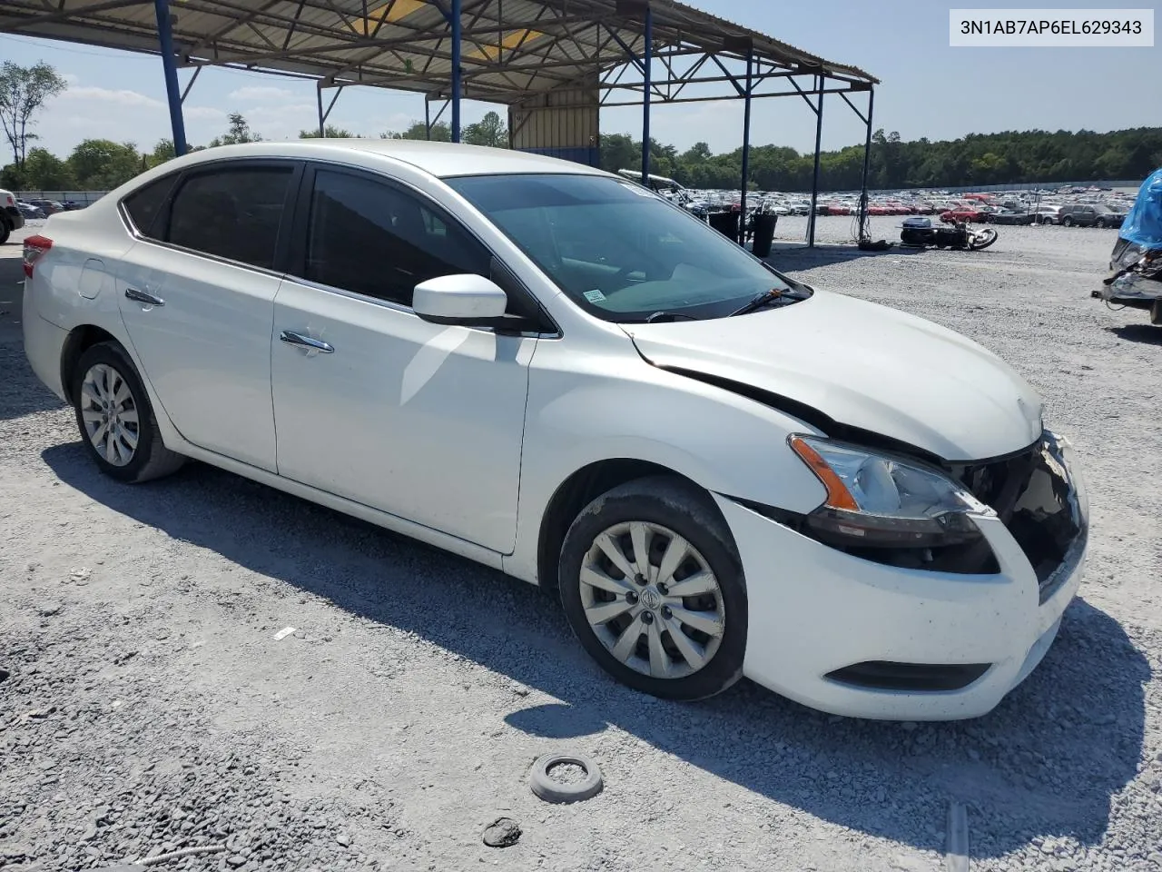 2014 Nissan Sentra S VIN: 3N1AB7AP6EL629343 Lot: 69189404