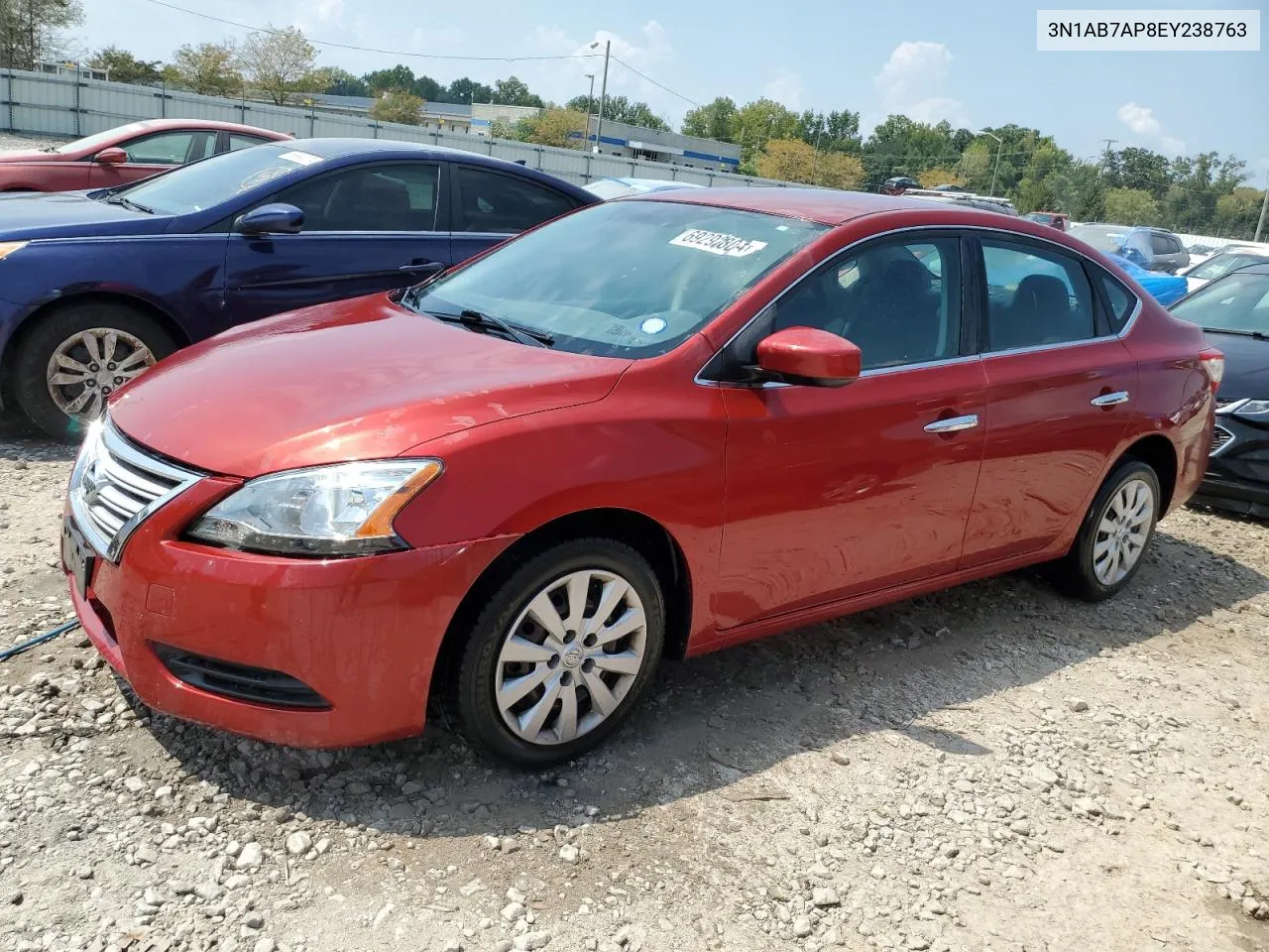 3N1AB7AP8EY238763 2014 Nissan Sentra S