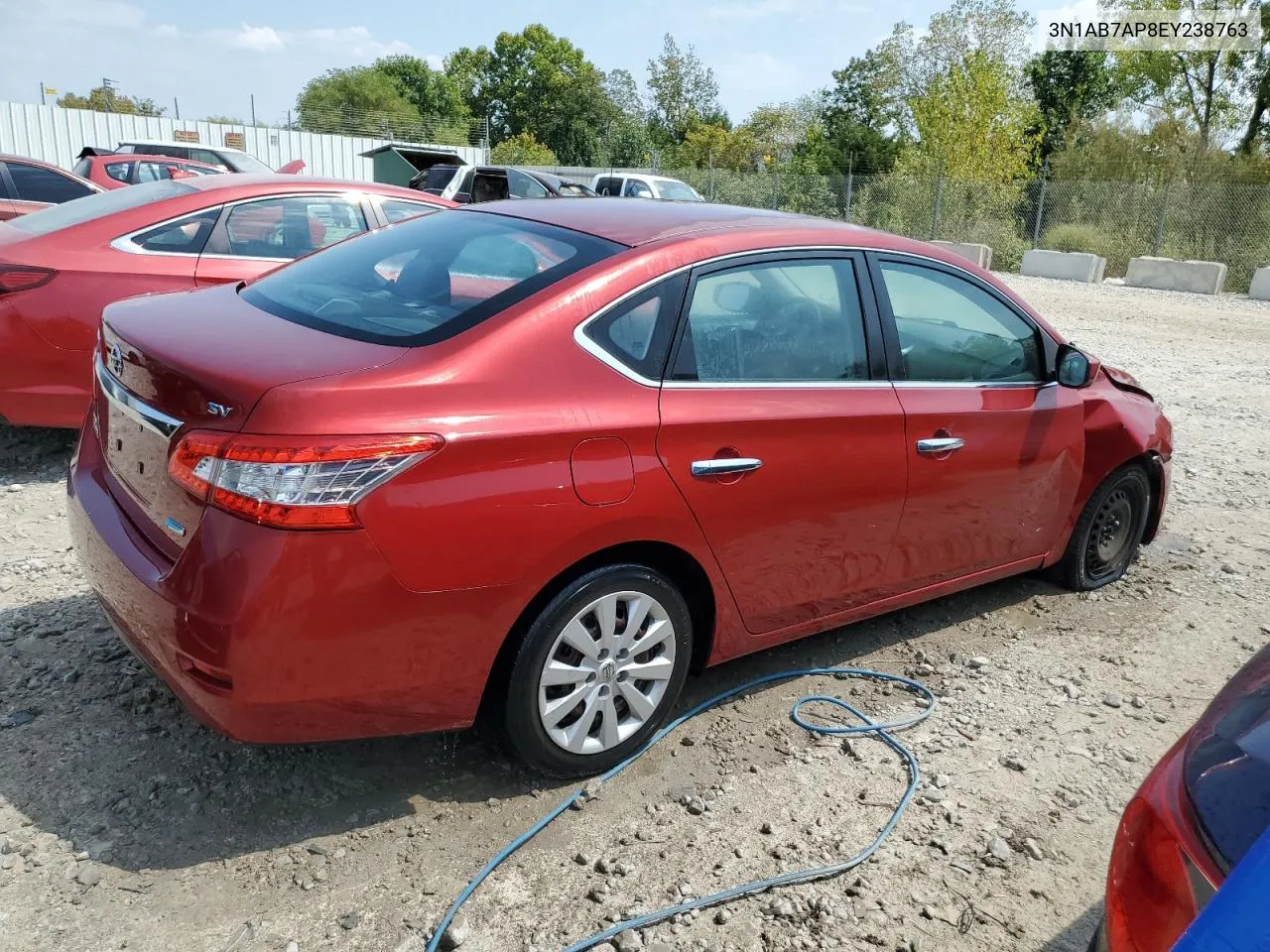 2014 Nissan Sentra S VIN: 3N1AB7AP8EY238763 Lot: 69292804