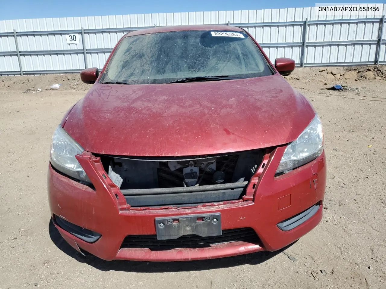 2014 Nissan Sentra S VIN: 3N1AB7APXEL658456 Lot: 69296364