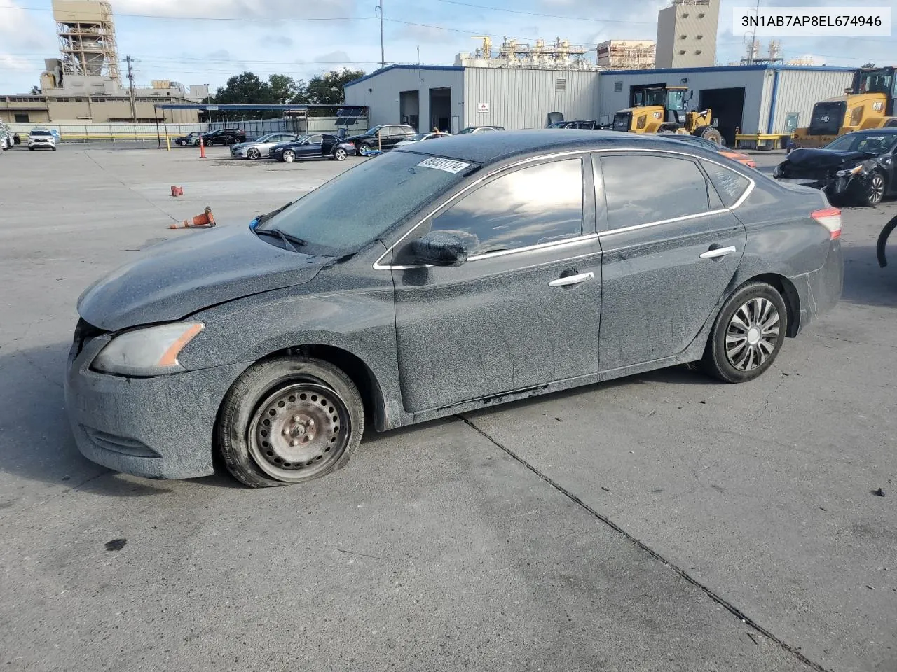 2014 Nissan Sentra S VIN: 3N1AB7AP8EL674946 Lot: 69331774