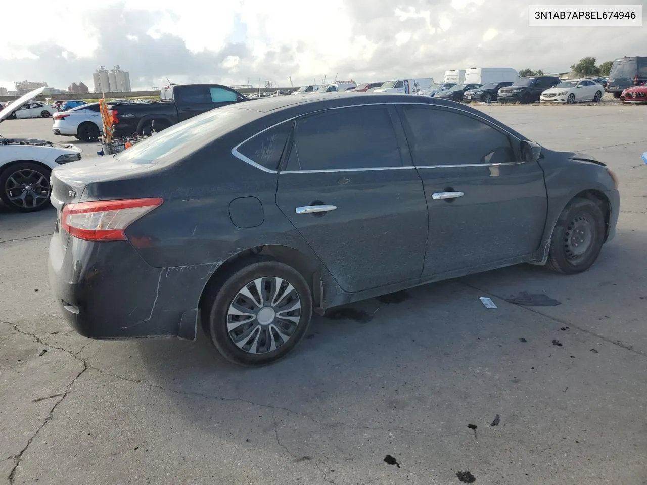 2014 Nissan Sentra S VIN: 3N1AB7AP8EL674946 Lot: 69331774