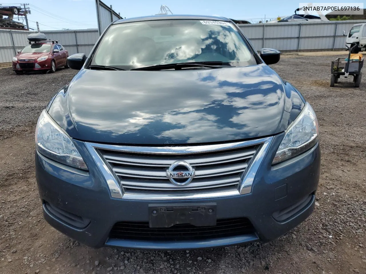 2014 Nissan Sentra S VIN: 3N1AB7AP0EL697136 Lot: 69345304