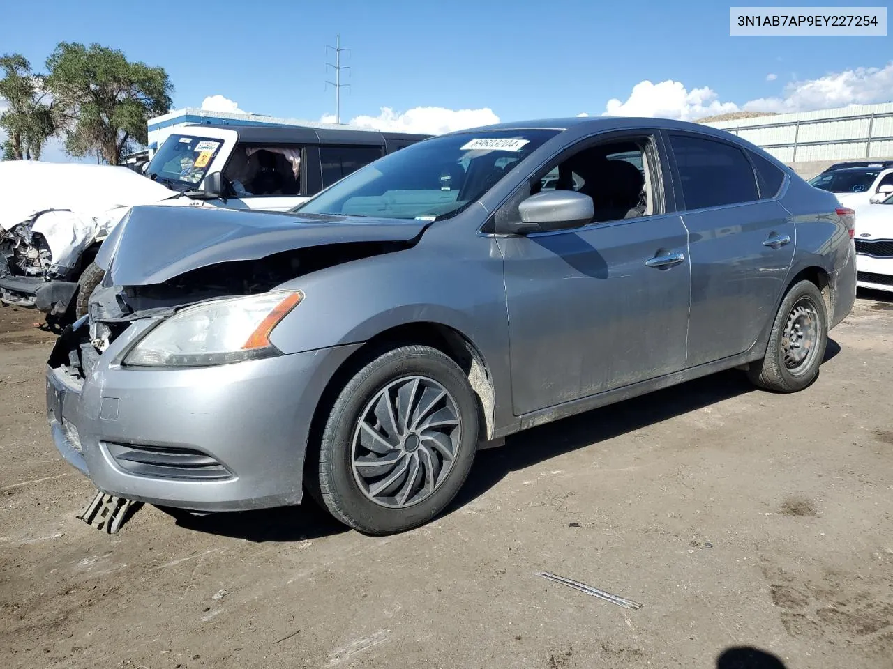 2014 Nissan Sentra S VIN: 3N1AB7AP9EY227254 Lot: 69603204