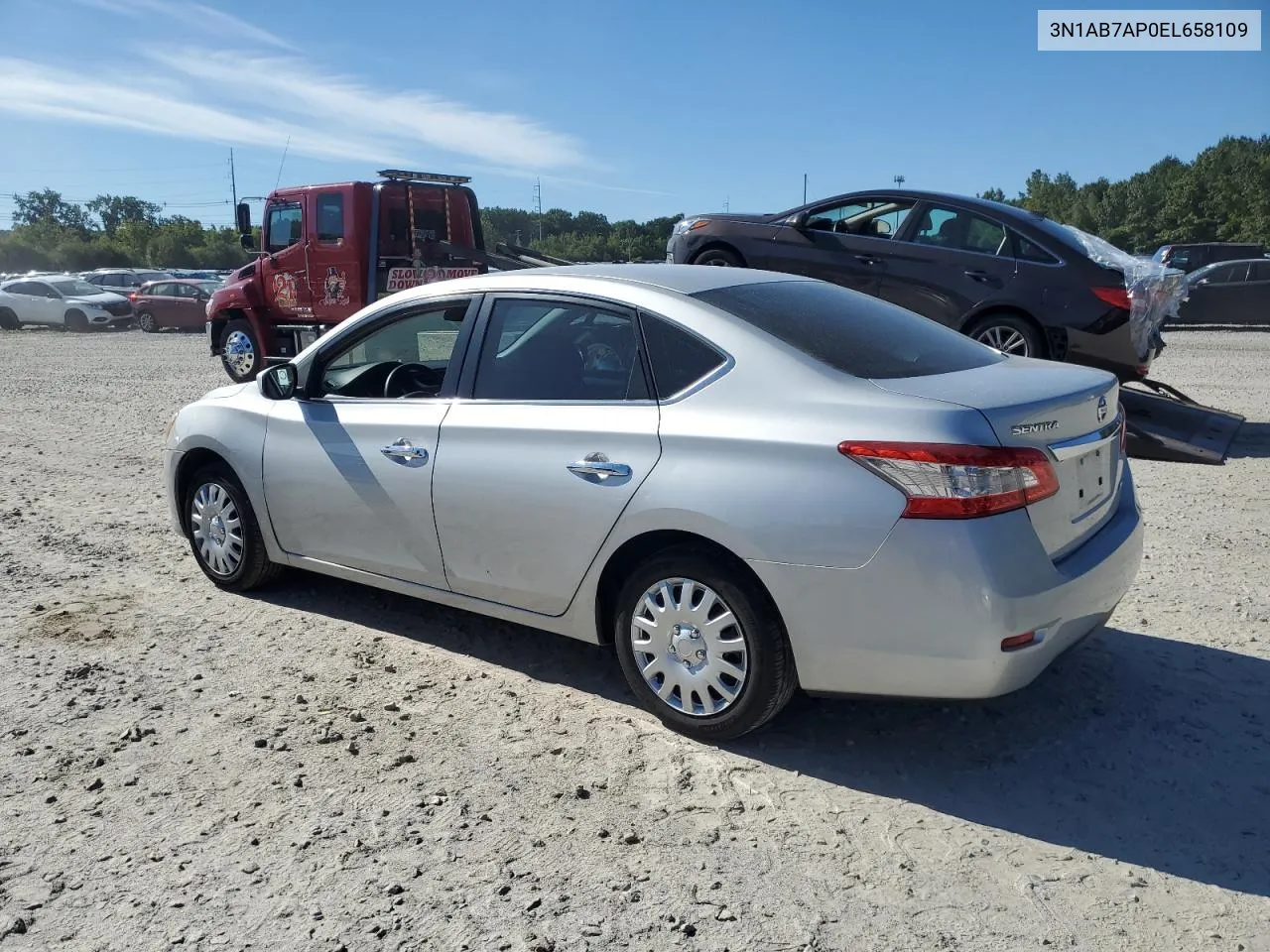 2014 Nissan Sentra S VIN: 3N1AB7AP0EL658109 Lot: 69675214