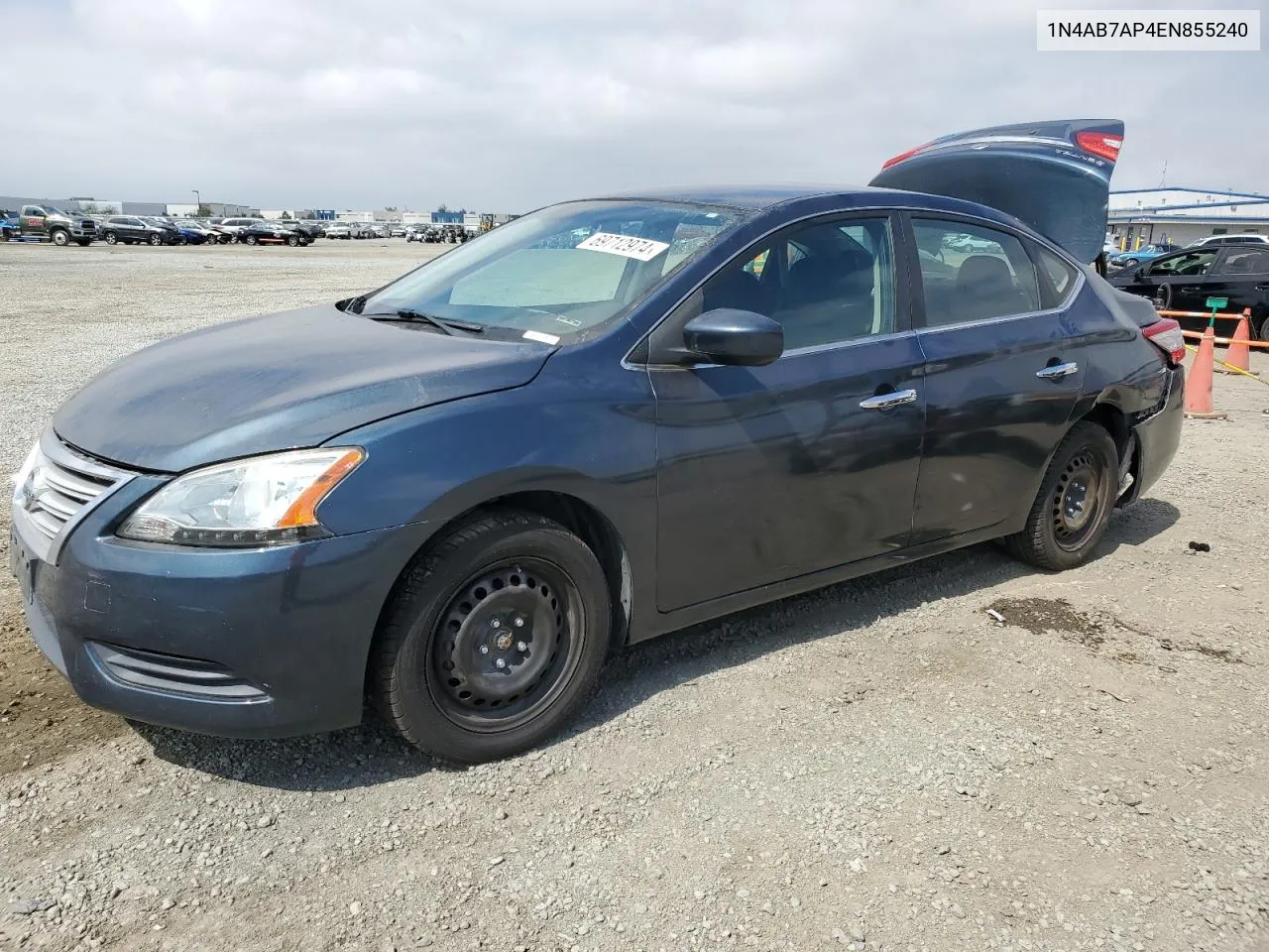 2014 Nissan Sentra S VIN: 1N4AB7AP4EN855240 Lot: 69712974