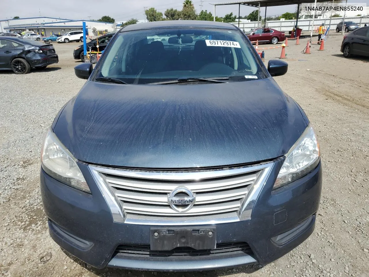 2014 Nissan Sentra S VIN: 1N4AB7AP4EN855240 Lot: 69712974