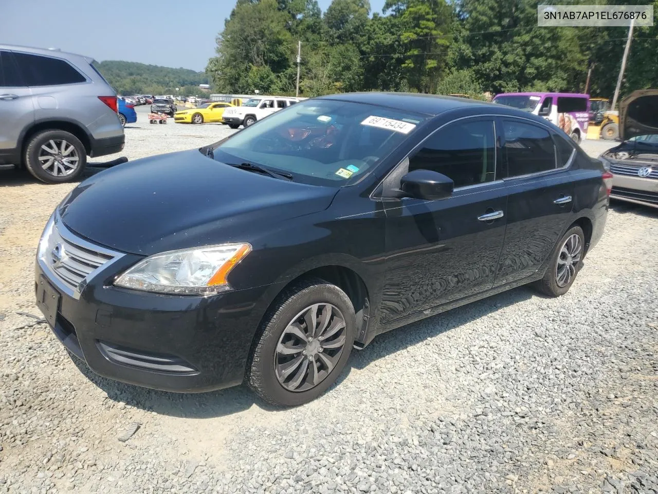 2014 Nissan Sentra S VIN: 3N1AB7AP1EL676876 Lot: 69715434