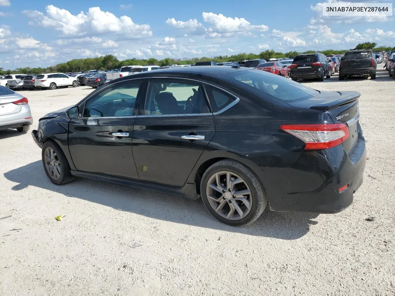 2014 Nissan Sentra S VIN: 3N1AB7AP3EY287644 Lot: 69748334