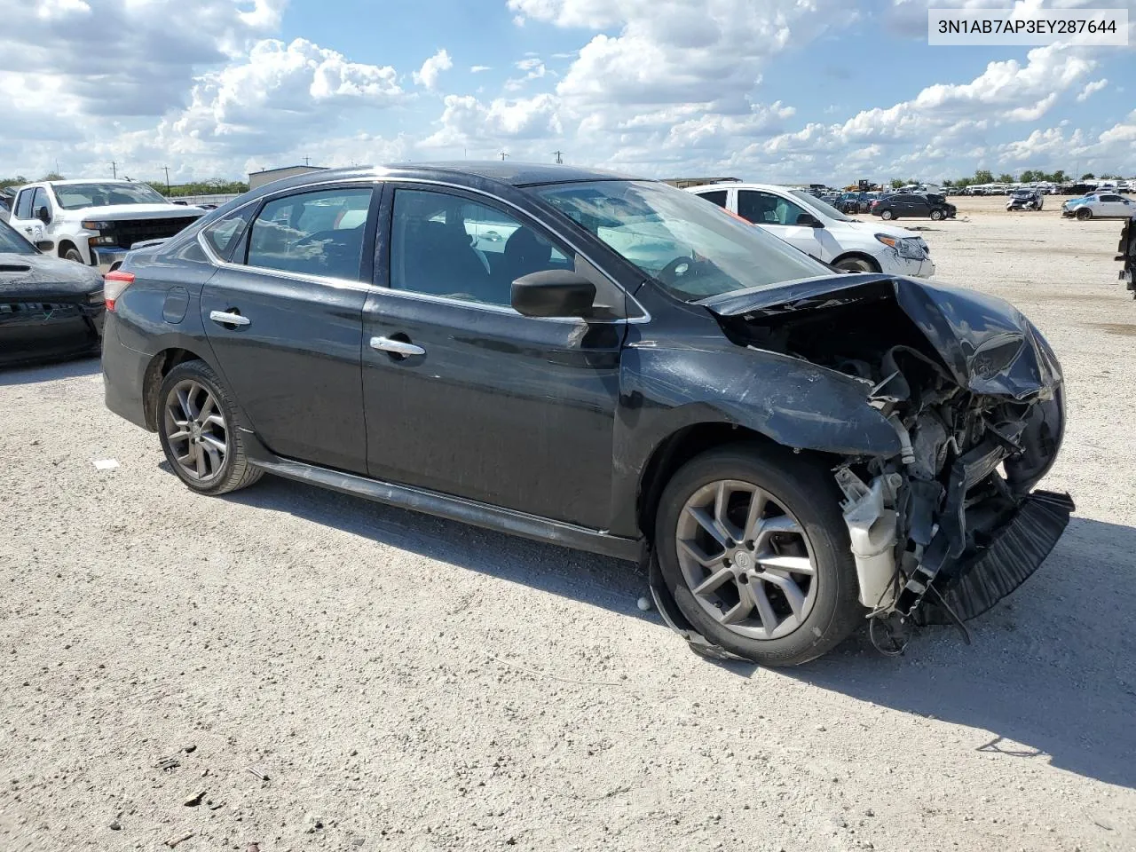 2014 Nissan Sentra S VIN: 3N1AB7AP3EY287644 Lot: 69748334