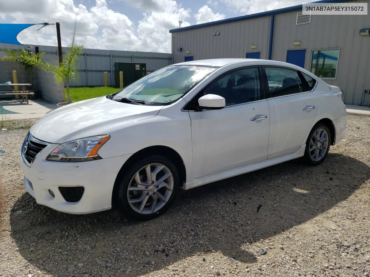 2014 Nissan Sentra S VIN: 3N1AB7AP5EY315072 Lot: 70031574