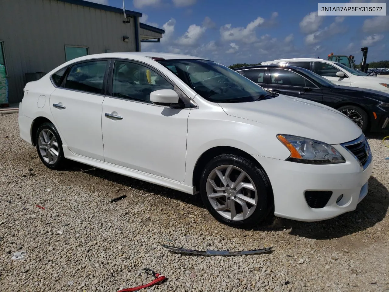 2014 Nissan Sentra S VIN: 3N1AB7AP5EY315072 Lot: 70031574