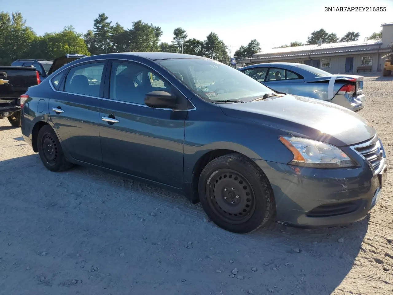 2014 Nissan Sentra S VIN: 3N1AB7AP2EY216855 Lot: 70061984