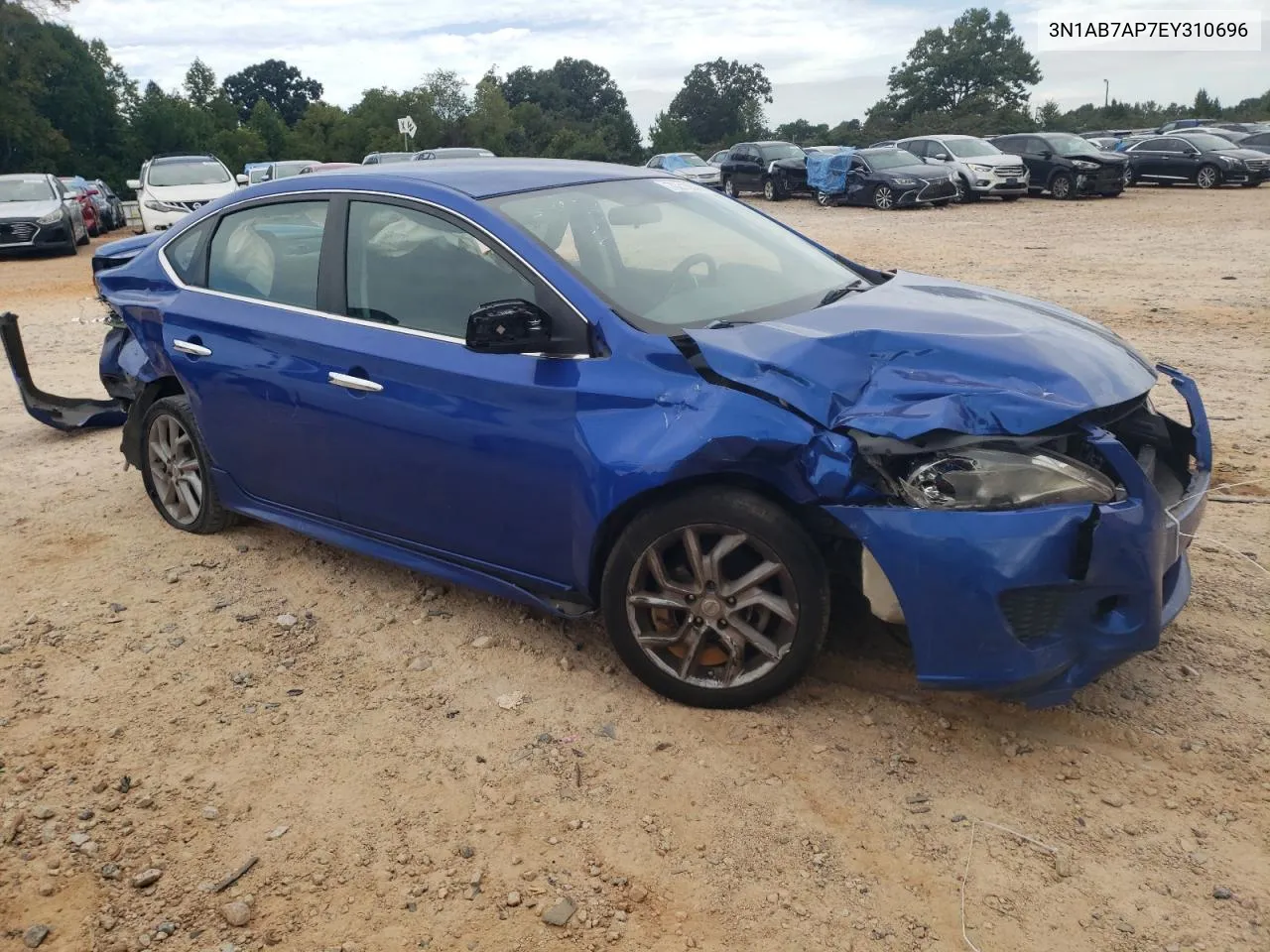 2014 Nissan Sentra S VIN: 3N1AB7AP7EY310696 Lot: 70215524