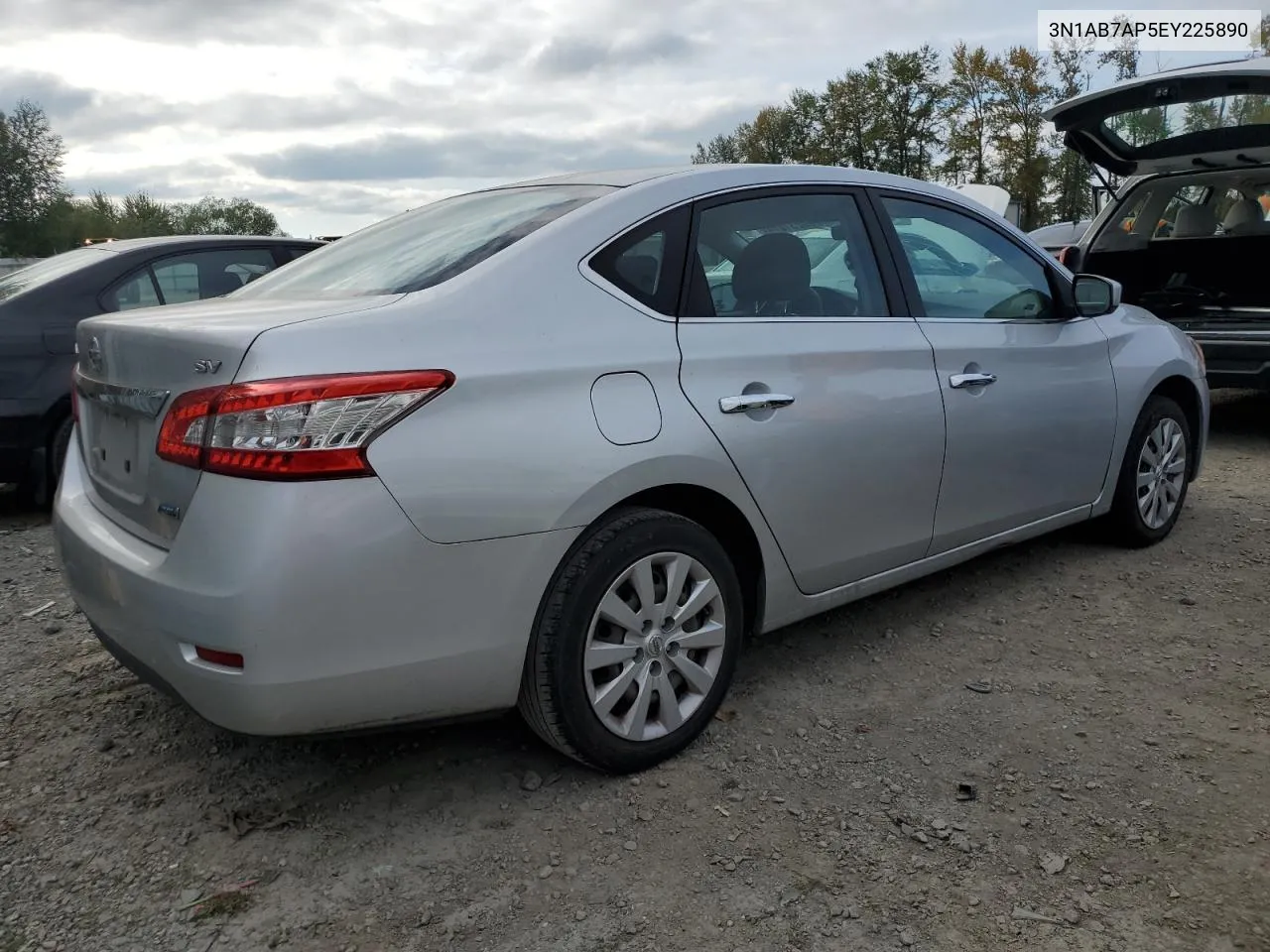 2014 Nissan Sentra S VIN: 3N1AB7AP5EY225890 Lot: 70231274