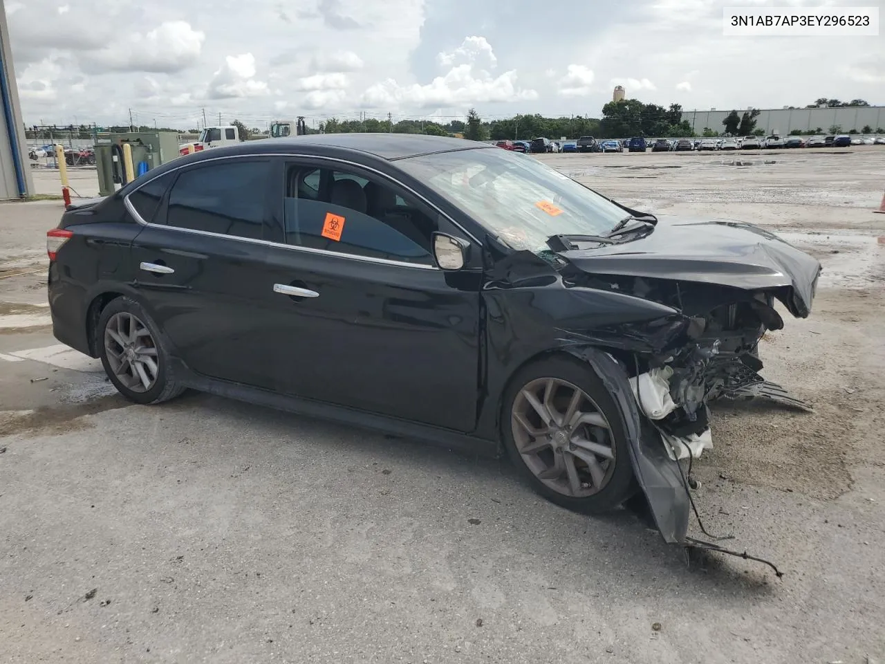 2014 Nissan Sentra S VIN: 3N1AB7AP3EY296523 Lot: 70253204